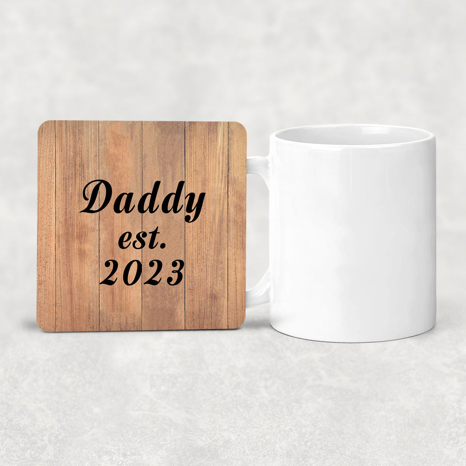 Daddy Established EST. 2023 - Drink Coaster C