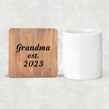 Grandma Established EST. 2023 - Drink Coaster C