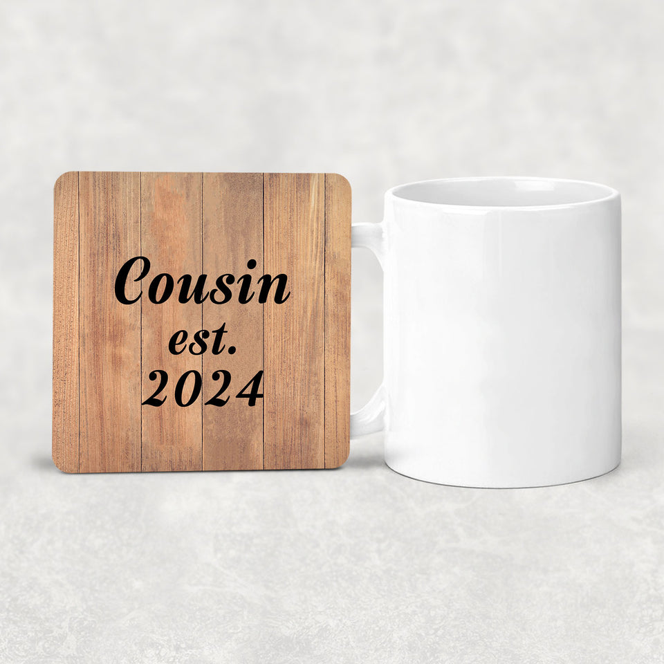Cousin Established EST. 2024 - Drink Coaster C