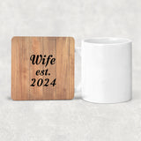 Wife Established EST. 2024 - Drink Coaster C