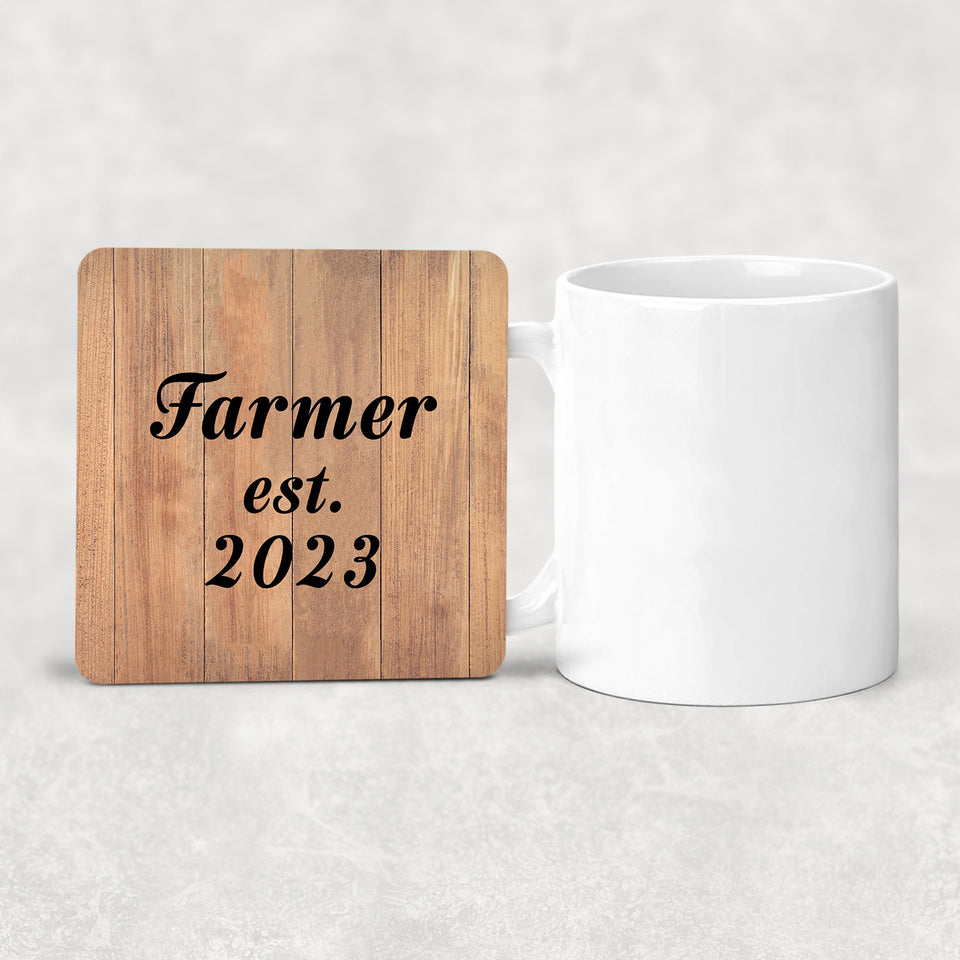 Farmer Established Est. 2023 - Drink Coaster C