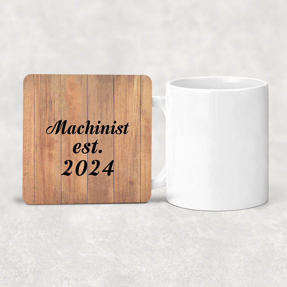 Machinist Established Est. 2024 - Drink Coaster C