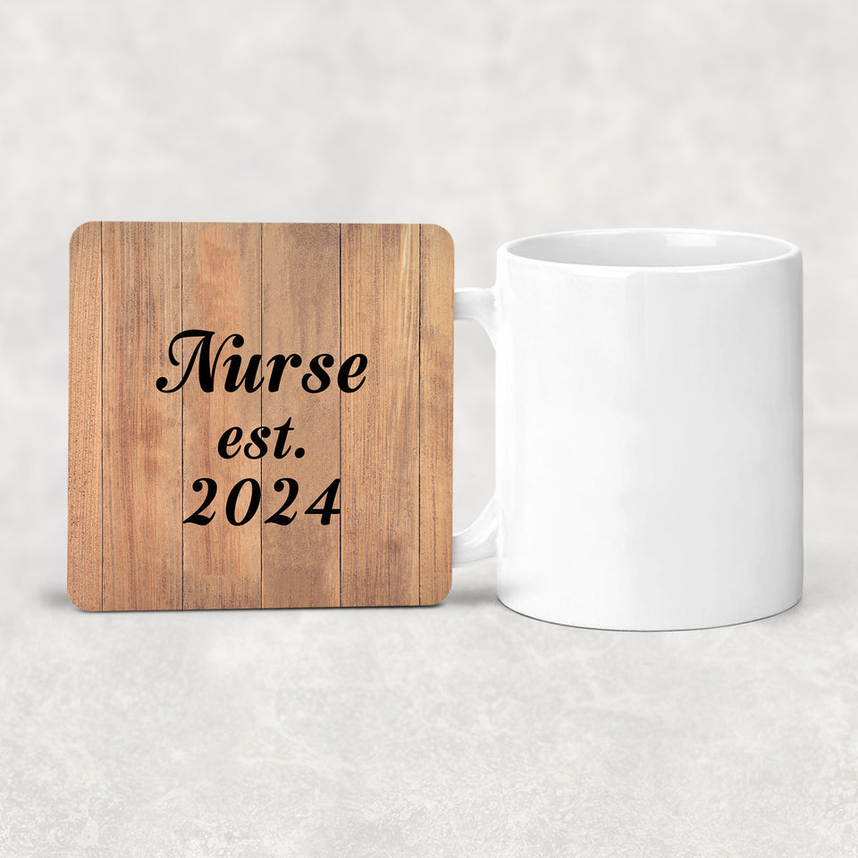 Nurse Established Est. 2024 - Drink Coaster C