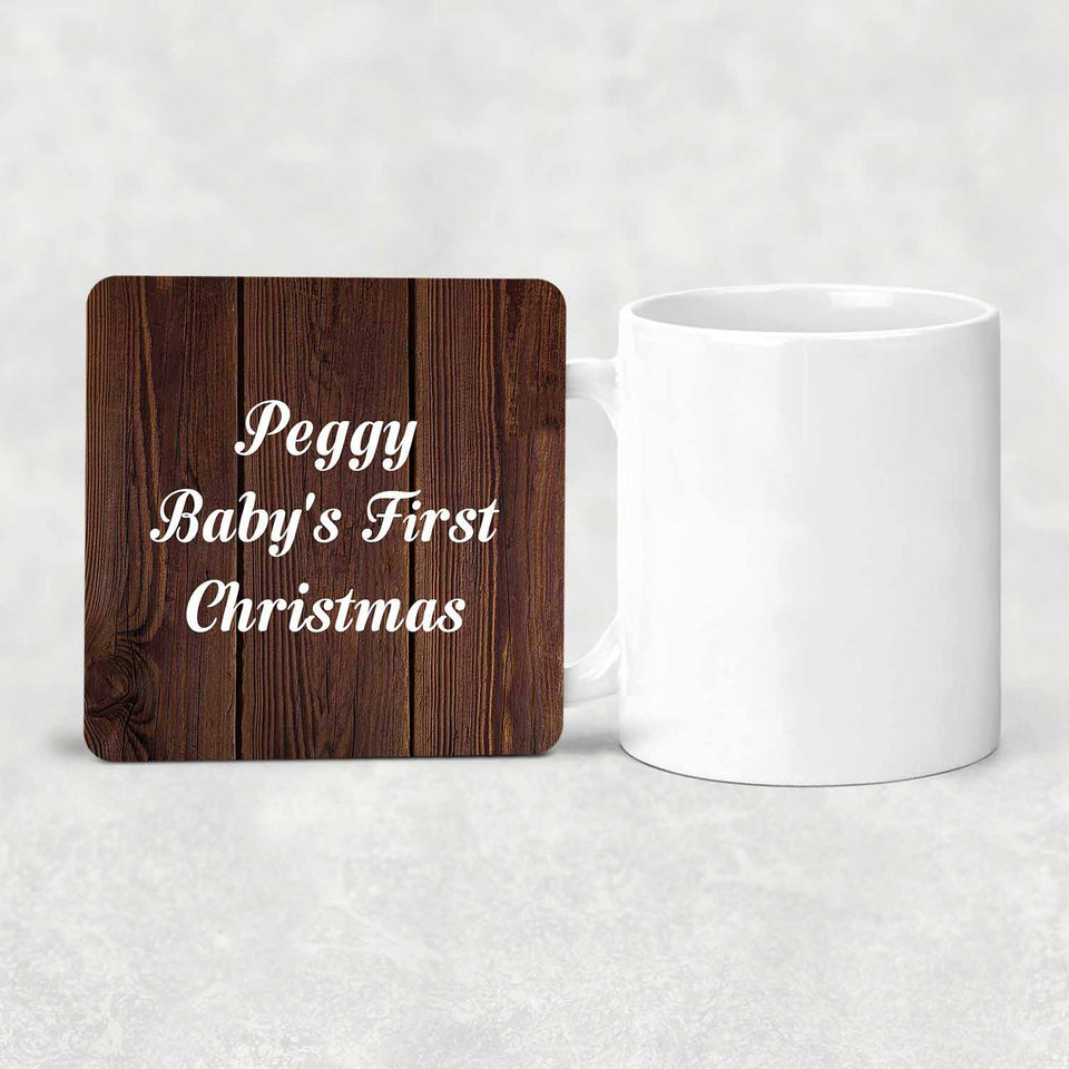 Peggy Baby's First Christmas - Drink Coaster D