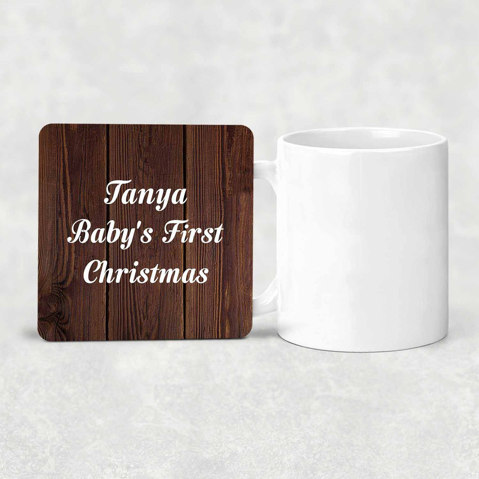 Tanya Baby's First Christmas - Drink Coaster D