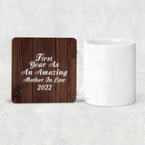First Year As An Amazing Mother In Law 2022 - Drink Coaster D