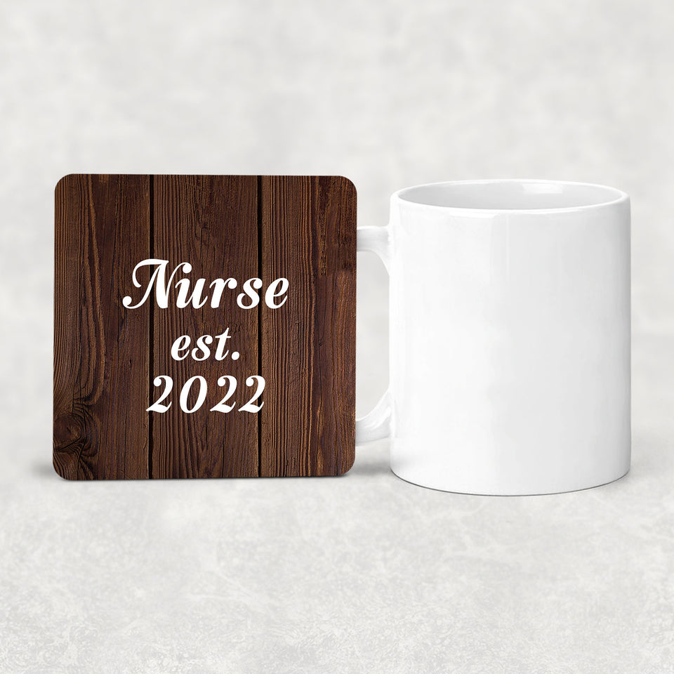 Nurse Established Est. 2022 - Drink Coaster D