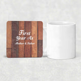 First Year As Mother & Father - Drink Coaster E