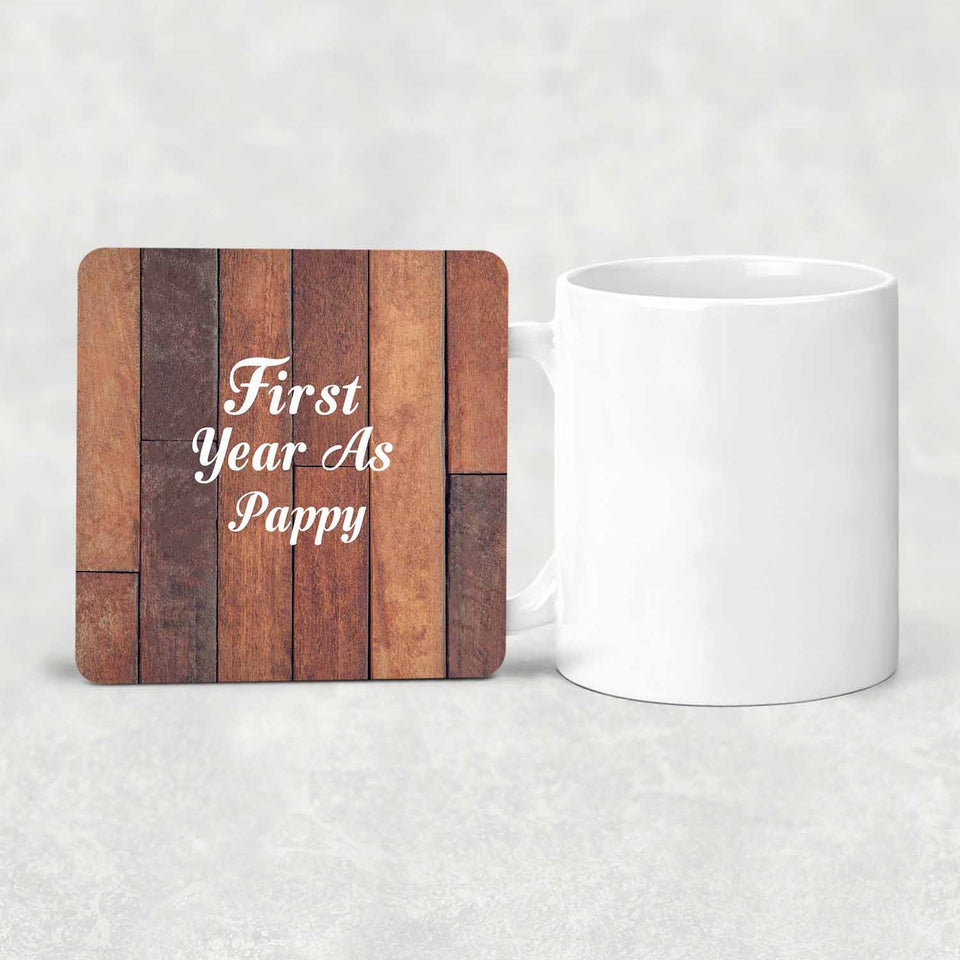 First Year As Pappy - Drink Coaster E