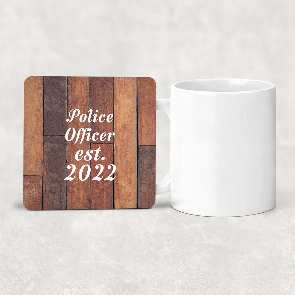 Police Officer Established Est. 2022 - Drink Coaster E