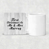First Christmas As Mr & Mrs Murray - Drink Coaster F