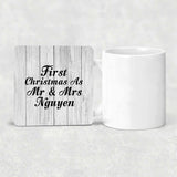 First Christmas As Mr & Mrs Nguyen - Drink Coaster F