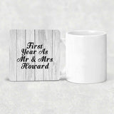 First Year As Mr & Mrs Howard - Drink Coaster F