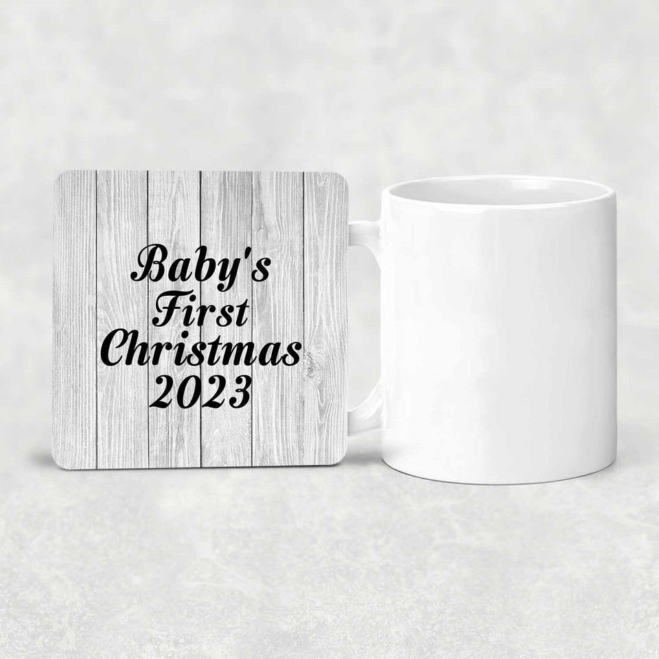 Baby's First Christmas 2023 - Drink Coaster F