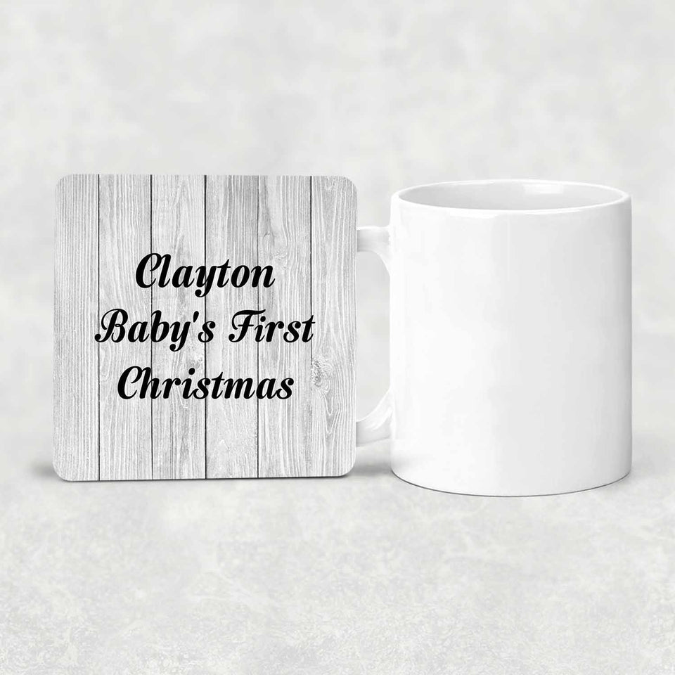 Clayton Baby's First Christmas - Drink Coaster F