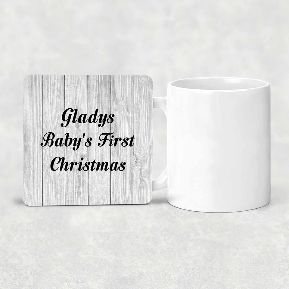 Gladys Baby's First Christmas - Drink Coaster F