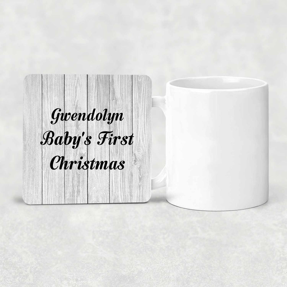 Gwendolyn Baby's First Christmas - Drink Coaster F