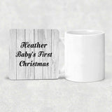 Heather Baby's First Christmas - Drink Coaster F