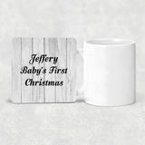 Jeffery Baby's First Christmas - Drink Coaster F