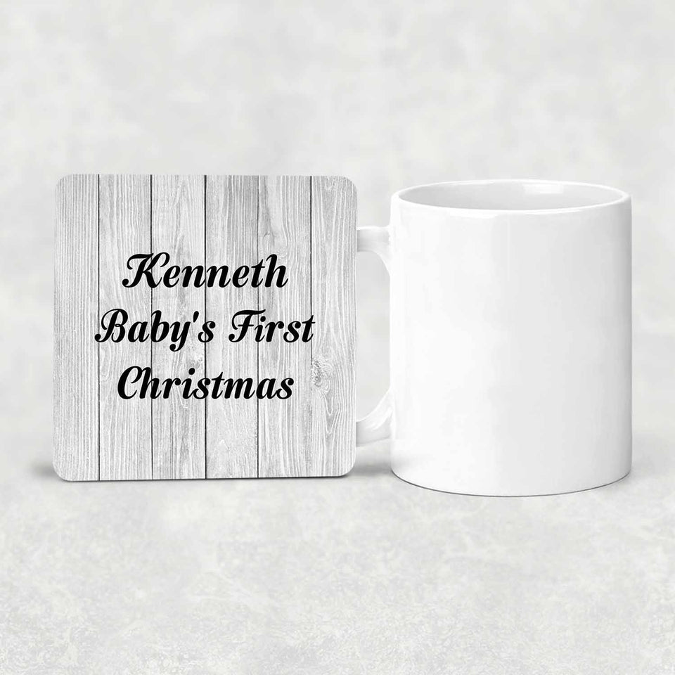 Kenneth Baby's First Christmas - Drink Coaster F