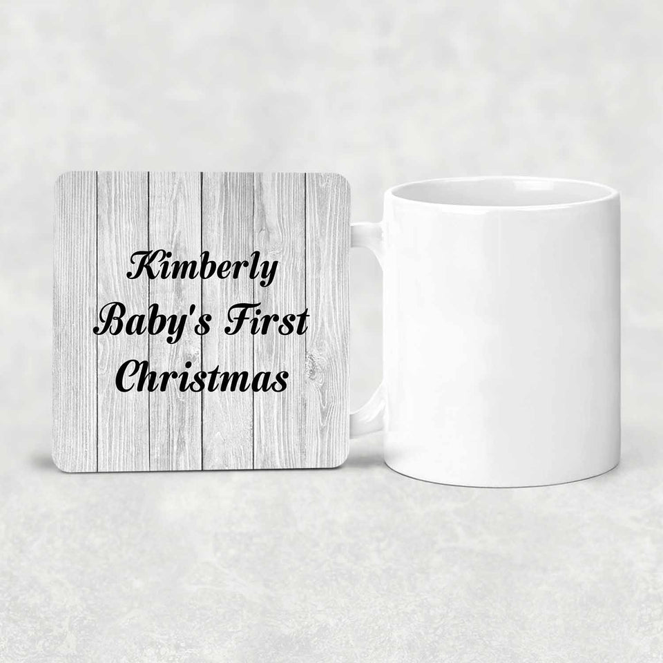 Kimberly Baby's First Christmas - Drink Coaster F