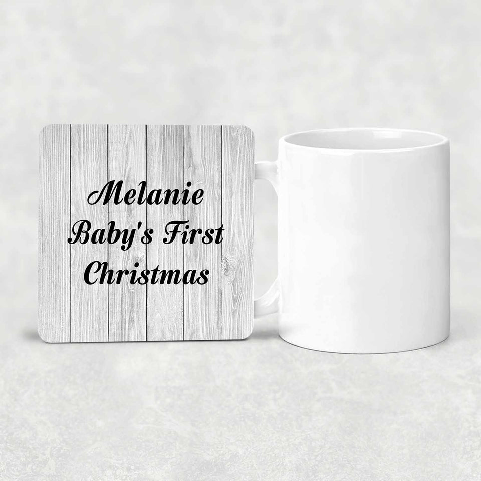 Melanie Baby's First Christmas - Drink Coaster F