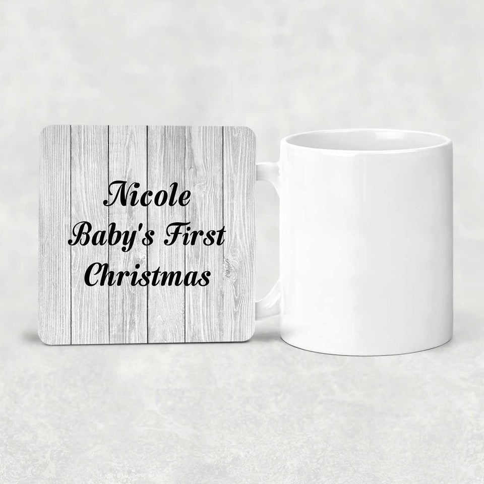 Nicole Baby's First Christmas - Drink Coaster F
