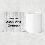 Theresa Baby's First Christmas - Drink Coaster F
