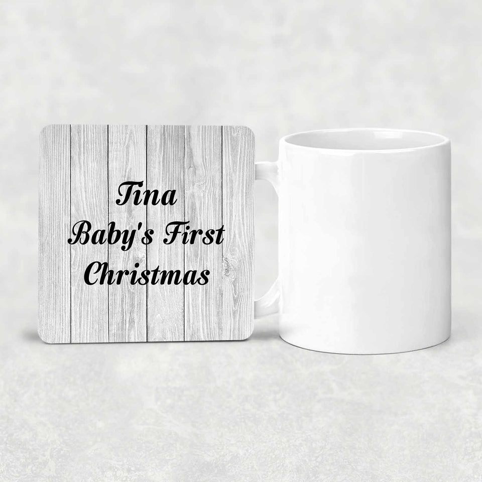 Tina Baby's First Christmas - Drink Coaster F