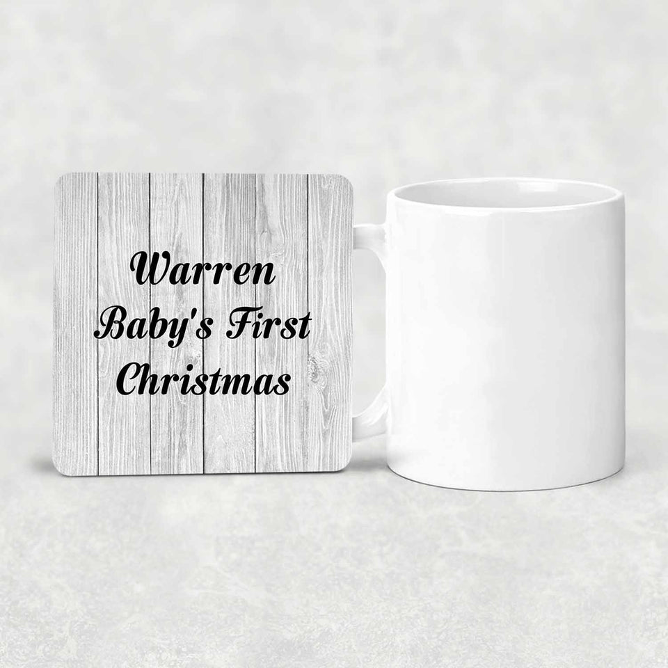Warren Baby's First Christmas - Drink Coaster F