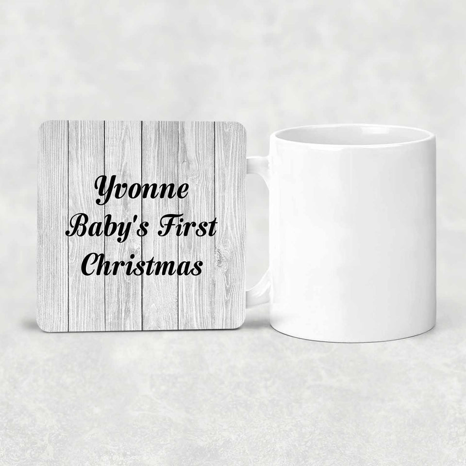 Yvonne Baby's First Christmas - Drink Coaster F