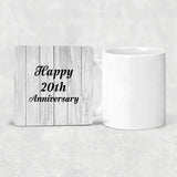 Happy 20th Anniversary - Drink Coaster F