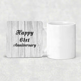 Happy 61st Anniversary - Drink Coaster F