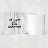 Happy 71st Anniversary - Drink Coaster F