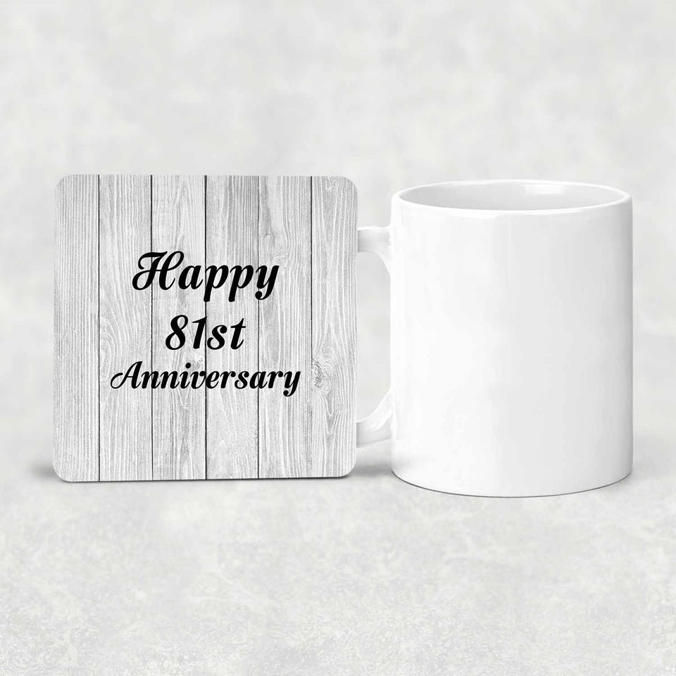 Happy 81st Anniversary - Drink Coaster F