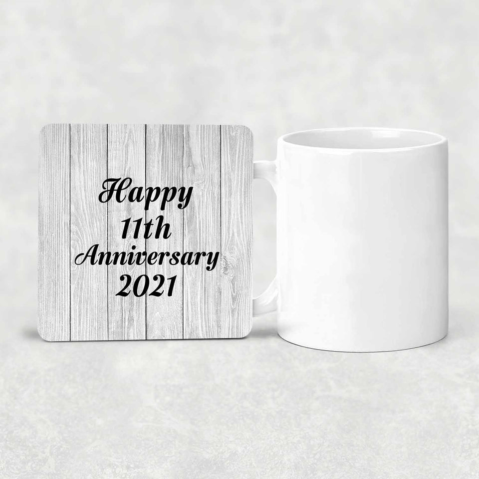 Happy 11th Anniversary 2021 - Drink Coaster F