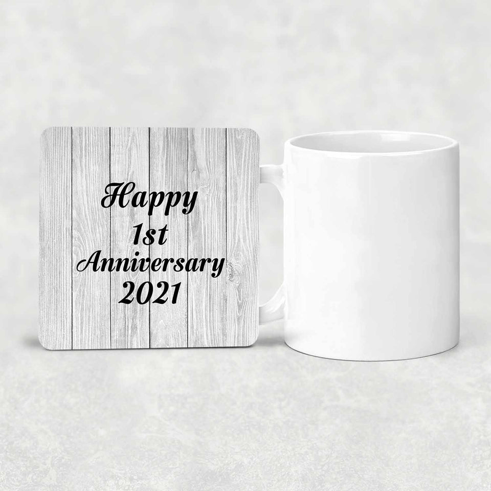 Happy 1st Anniversary 2021 - Drink Coaster F