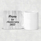Happy 1st Anniversary 2022 - Drink Coaster F