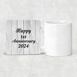 Happy 1st Anniversary 2024 - Drink Coaster F