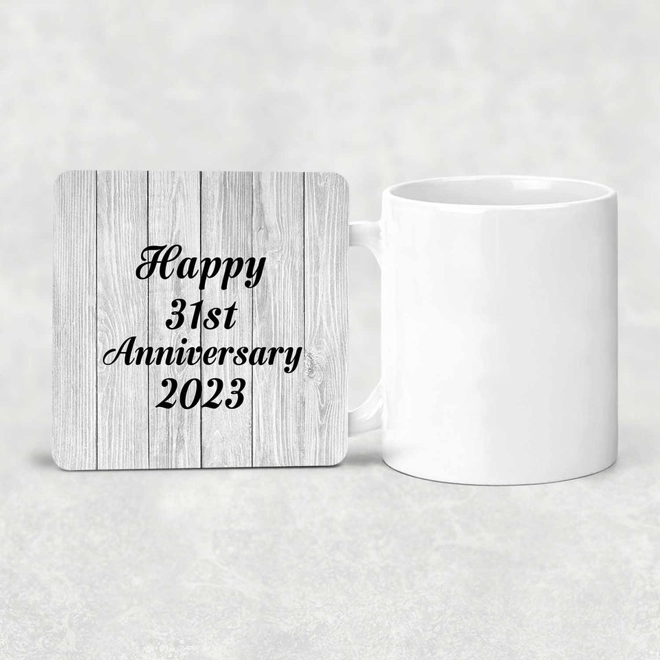 Happy 31st Anniversary 2023 - Drink Coaster F