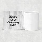 Happy 33rd Anniversary 2022 - Drink Coaster F
