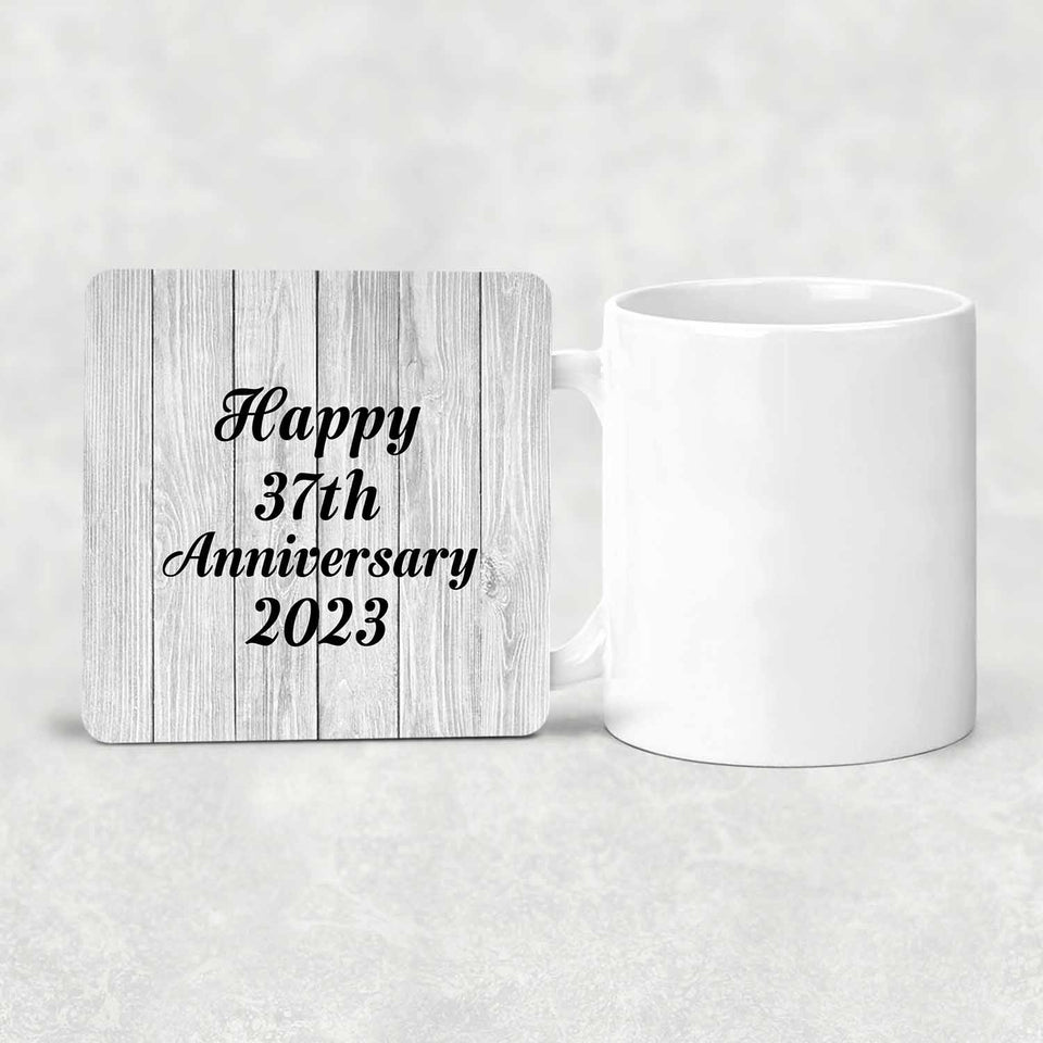 Happy 37th Anniversary 2023 - Drink Coaster F