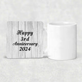Happy 3rd Anniversary 2024 - Drink Coaster F