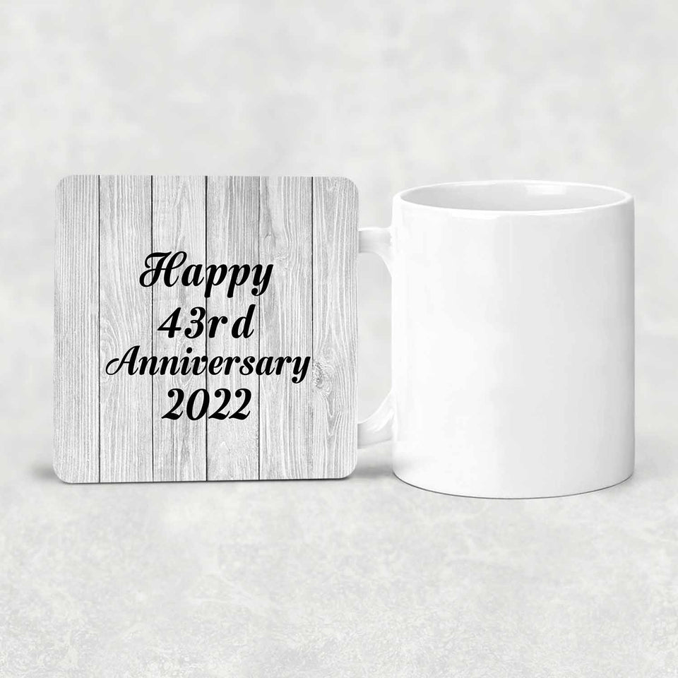 Happy 43rd Anniversary 2022 - Drink Coaster F
