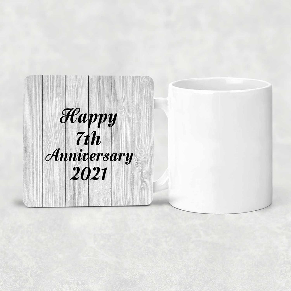 Happy 7th Anniversary 2021 - Drink Coaster F