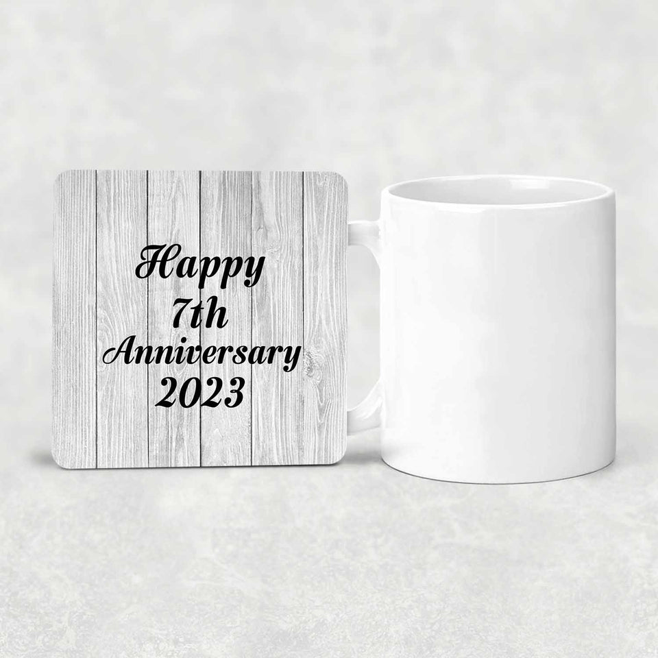 Happy 7th Anniversary 2023 - Drink Coaster F