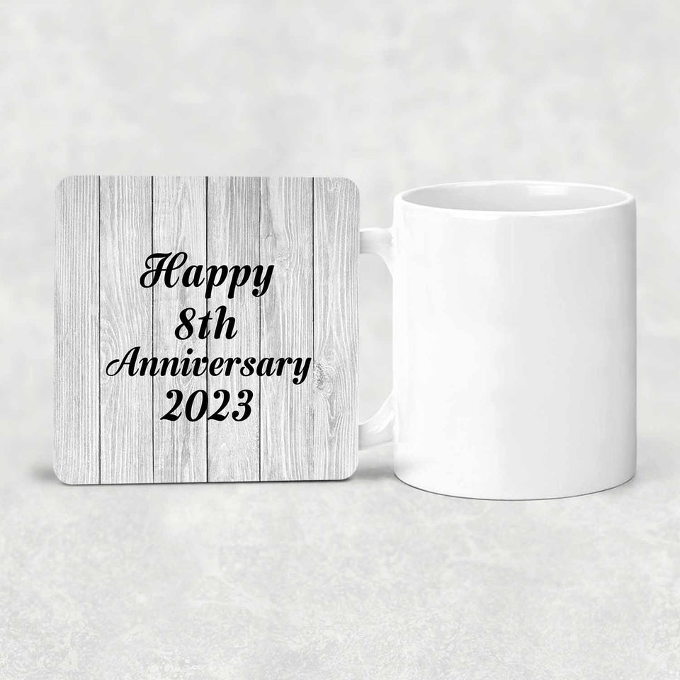 Happy 8th Anniversary 2023 - Drink Coaster F