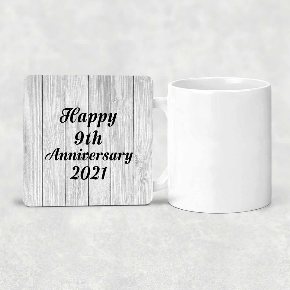 Happy 9th Anniversary 2021 - Drink Coaster F