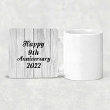 Happy 9th Anniversary 2022 - Drink Coaster F