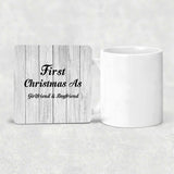 First Christmas As Girlfriend & Boyfriend - Drink Coaster F